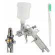 Pistol de vopsit pneumatic, duza 1mm, cu vas din plastic 125 ml, Verke