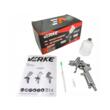 Pistol de vopsit pneumatic, duza 1mm, cu vas din plastic 125 ml, Verke