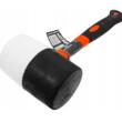 Ciocan din cauciuc cu maner din fibra de sticla, cap rotund 1100 g, Verke