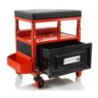 Taburet, scaun pentru atelier cu sertar, 33,5x27x17cm 135kg, Verke