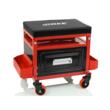 Taburet, scaun pentru atelier cu sertar, 33,5x27x17cm 135kg, Verke