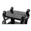 Taburet, scaun pentru atelier cu sertar si maner negru, 35x25cm 135kg, Verke