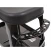 Taburet, scaun pentru atelier cu sertar si maner negru, 35x25cm 135kg, Verke