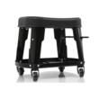 Taburet, scaun pentru atelier cu sertar si maner negru, 35x25cm 135kg, Verke