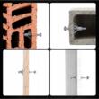 Cleste nituit, sertizat dibluri in panouri gips carton, 60 piese, Verke