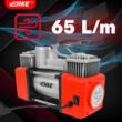 Compresor auto 12V, 10 bari, 65 l/m, lantena LED, Verke