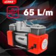 Compresor auto 12V, 10 bari, 65 l/m, lantena LED, Verke
