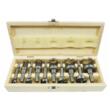 Set 10 freze profesionale pentru lemn, 15-35 mm, prindere 8 mm, Verke