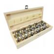 Set 10 freze profesionale pentru lemn, 15-35 mm, prindere 8 mm, Verke
