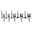 Set 10 freze profesionale pentru lemn, 15-35 mm, prindere 8 mm, Verke