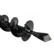 Burghiu pamant calitate premium10 cm x 80 cm, pentru motoburghiu, varf plat, Verke