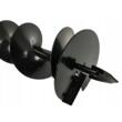 Burghiu pamant calitate premium 20 cm x 80 cm, pentru motoburghiu, varf rasucit, Verke