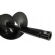 Burghiu pamant calitate premium 25 cm x 80 cm, pentru motoburghiu, varf rasucit, Verke