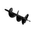 Burghiu pamant calitate premium 25 cm x 80 cm, pentru motoburghiu, varf rasucit, Verke