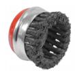 Perie sarma tip cupa, cu toroane, otel, 100mm, M14, pentru polizor, Verke