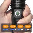 Lanterna din aluminiu, pentru iluminat, 1300 Lm, 4000 Mah, Verke