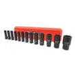 Set chei tubulare impact, 1/2" 10 - 32 mm, 13 piese, Verke