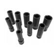 Set chei tubulare impact lungi, 1/2" 10 - 24 mm, 10 piese, Verke