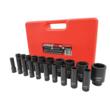 Set chei tubulare de impact lungi, 1/2" 10 - 38 mm, 20 piese, Verke