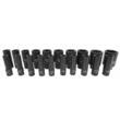Set chei tubulare de impact lungi, 1/2" 10 - 38 mm, 20 piese, Verke