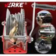Troliu manual, vinci, 816 Kg, lungime calbu 10m, grosime cablu 4.8 mm, mecanism cu clichet, Verke