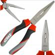 Cleste profesional cu varf semirotund drept alungit cu maner izolat, 160 mm, Verke