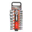 Set chei tubulare cu clichet, 19 piese,1/2, Verke