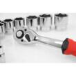 Set chei tubulare cu clichet, 19 piese,1/2, Verke