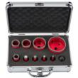 Set carote diamantate, 6-68 mm, HEX, M14, 9 piese, Red Technic