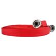 Furtun apa irigatii 1"30 metri, tip pompieri 8 bari, cu cuple, Red Technic