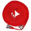 Furtun apa irigatii 1"30 metri, tip pompieri 8 bari, cu cuple, Red Technic