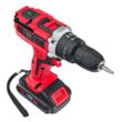 Masina de gaurit, filetanta cu acumulatori led, 2 Ah 20V 37 Nm, percutie, Red Technic