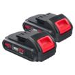 Masina de gaurit, filetanta cu acumulatori led, 2 Ah 20V 37 Nm, percutie, Red Technic