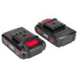 Masina de insurubat cu acumulator si incarcator, 2 x baterii Li-Ion, 2 Ah/20 V, filetanta Red Technic