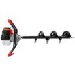 Motoburghiu de pamant pe benzina cu 3 burghie, motor in 2 timpi, 6 CP, Red Technic