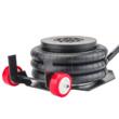 Cric pneumatic, capacitate 3.5 tone, perna aer 150 -400 mm 10 bari, cu roti si maner, Red Technic
