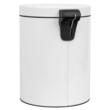  Cos de gunoi cu pedala, capacitate 5 litri, insertie ignifuga, alb, PowerX