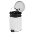  Cos de gunoi cu pedala, capacitate 5 litri, insertie ignifuga, alb, PowerX