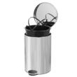  Cos de gunoi cu pedala si inchidere soft close, capacitate 12 litri, gri satinat, PowerX