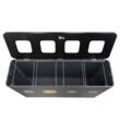 Cos de gunoi pentru colectare selectiva 4x60l, hartie, plastic, sticla, deseuri mixte, gri antracit, PowerX