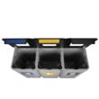 Cos gunoi colectare selectiva 3x70l, pentru hartie, plastic, deseuri mixte, gri, PowerX