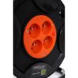  Rola de curent 30 m, cu lampa cu Led atasata, prelungitor cu tambur, Kraft