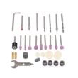 Mini polizor drept, 270 W, cu accesorii, 126 piese, Kraft
