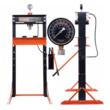 Presa hidraulica pneumatica, capacitate 20 tone, cu piston glisant si manometru, interval de lucru 0-1020 mm, Kraft