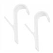 Set 2 carlige din plastic pentru calorifer, 24 x 100 mm, cuier tip carlig pentru prosoape Sepio