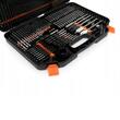 Trusa set 246 burghie si biti pentru lemn, metal, beton, Kraft