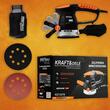Slefuitor excentric, orbital cu sistem de aspirare, 1200 W, Kraft
