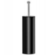 Set perie wc cu suport, inox, negru, Sepio
