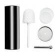 Set perie wc cu suport, inox, negru, Sepio