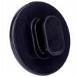  Etajera, raft pentru baie cu vetuze, 83x258x5 mm, Negru, Sepio